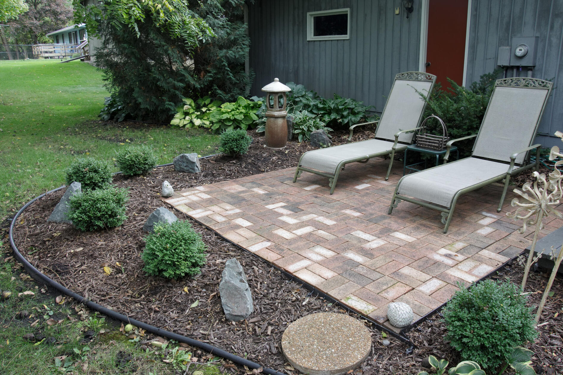 Same clay pavers . Same size patio. Now with new base.